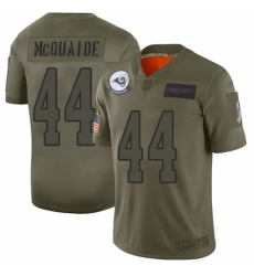 Men's Los Angeles Rams #44 Jacob McQuaide Limited Camo 2019 Salute to Service Football Jersey