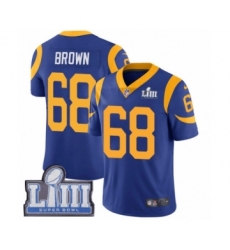 Youth Nike Los Angeles Rams #68 Jamon Brown Royal Blue Alternate Vapor Untouchable Limited Player Super Bowl LIII Bound NFL Jersey