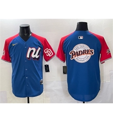 Men's National League San Diego Padres Team Big Logo Blue Red Alternate 2025 All-Star Edition Limited Stitched Baseball Jersey