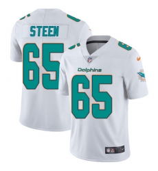 Youth Nike Miami Dolphins #65 Anthony Steen White Vapor Untouchable Limited Player NFL Jersey