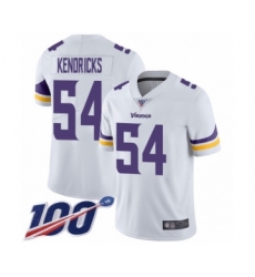 Men's Minnesota Vikings #54 Eric Kendricks White Vapor Untouchable Limited Player 100th Season Football Jersey