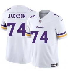 Men's Minnesota Vikings #74 Donovan Jackson White 2025 Draft F.U.S.E. Vapor Untouchable Limited Football Stitched Jersey