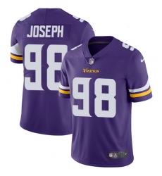 Youth Nike Minnesota Vikings #98 Linval Joseph Purple Team Color Vapor Untouchable Limited Player NFL Jersey