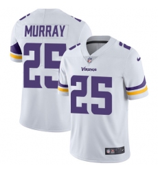 Men's Nike Minnesota Vikings #25 Latavius Murray White Vapor Untouchable Limited Player NFL Jersey