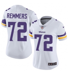 Women's Nike Minnesota Vikings #72 Mike Remmers White Vapor Untouchable Limited Player NFL Jersey
