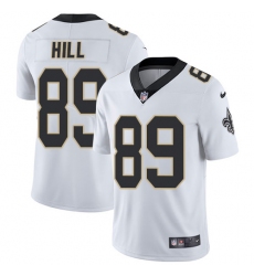 Men's Nike New Orleans Saints #89 Josh Hill White Vapor Untouchable Limited Player NFL Jersey