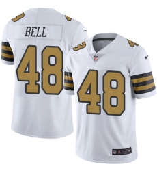Men's Nike New Orleans Saints #48 Vonn Bell Limited White Rush Vapor Untouchable NFL Jersey