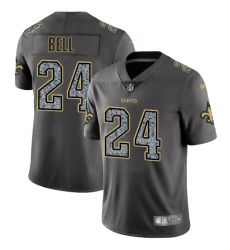 Youth Nike New Orleans Saints #24 Vonn Bell Gray Static Vapor Untouchable Limited NFL Jersey