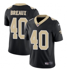 Men's Nike New Orleans Saints #40 Delvin Breaux Black Team Color Vapor Untouchable Limited Player NFL Jersey