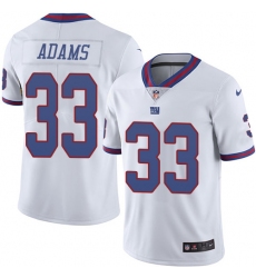 Youth Nike New York Giants #33 Andrew Adams Limited White Rush Vapor Untouchable NFL Jersey