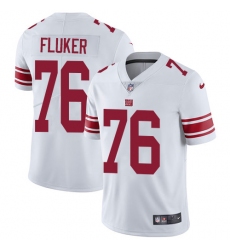 Men's Nike New York Giants #76 D.J. Fluker White Vapor Untouchable Limited Player NFL Jersey