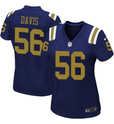 Women's Nike New York Jets #56 DeMario Davis Limited Navy Blue Alternate NFL Jersey