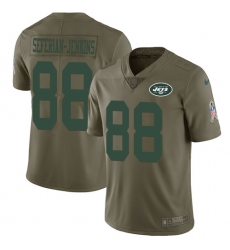 Men's Nike New York Jets #88 Austin Seferian-Jenkins Limited Olive 2017 Salute to Service NFL Jersey