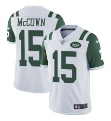 Men's Nike New York Jets #15 Josh McCown White Vapor Untouchable Limited Player NFL Jersey
