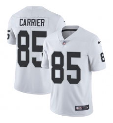 Youth Nike Oakland Raiders #85 Derek Carrier White Vapor Untouchable Limited Player NFL Jersey