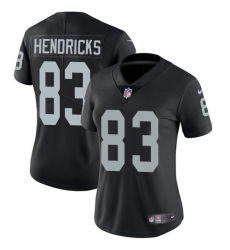 Women's Nike Oakland Raiders #83 Ted Hendricks Black Team Color Vapor Untouchable Limited Player NFL Jersey