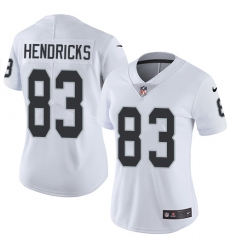 Women's Nike Oakland Raiders #83 Ted Hendricks White Vapor Untouchable Limited Player NFL Jersey