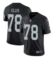 Men's Nike Oakland Raiders #78 Justin Ellis Black Team Color Vapor Untouchable Limited Player NFL Jersey