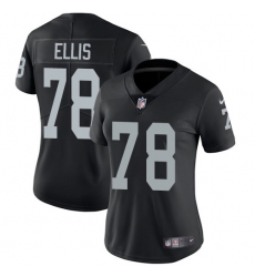 Women's Nike Oakland Raiders #78 Justin Ellis Black Team Color Vapor Untouchable Limited Player NFL Jersey