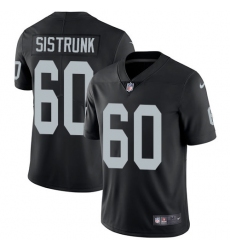 Men's Nike Oakland Raiders #60 Otis Sistrunk Black Team Color Vapor Untouchable Limited Player NFL Jersey
