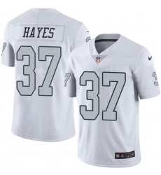 Men's Nike Oakland Raiders #37 Lester Hayes Limited White Rush Vapor Untouchable NFL Jersey
