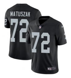 Men's Nike Oakland Raiders #72 John Matuszak Black Team Color Vapor Untouchable Limited Player NFL Jersey