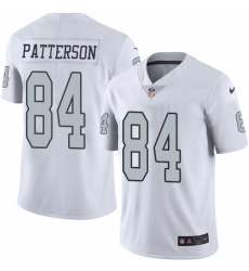 Men's Nike Oakland Raiders #84 Cordarrelle Patterson Limited White Rush Vapor Untouchable NFL Jersey