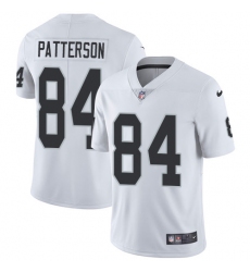 Men's Nike Oakland Raiders #84 Cordarrelle Patterson White Vapor Untouchable Limited Player NFL Jersey