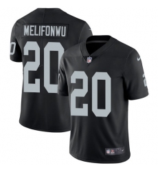Youth Nike Oakland Raiders #20 Obi Melifonwu Black Team Color Vapor Untouchable Limited Player NFL Jersey