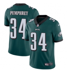 Youth Nike Philadelphia Eagles #34 Donnel Pumphrey Midnight Green Team Color Vapor Untouchable Limited Player NFL Jersey