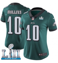 Women's Nike Philadelphia Eagles #10 Mack Hollins Midnight Green Team Color Vapor Untouchable Limited Player Super Bowl LII NFL Jersey