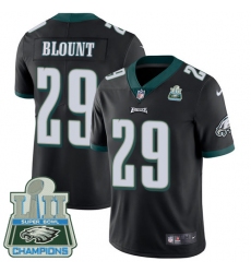 Youth Nike Philadelphia Eagles #29 LeGarrette Blount Black Alternate Vapor Untouchable Limited Player Super Bowl LII Champions NFL Jersey