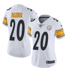 Women's Nike Pittsburgh Steelers #20 Rocky Bleier White Vapor Untouchable Limited Player NFL Jersey