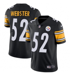 Men's Nike Pittsburgh Steelers #52 Mike Webster Black Team Color Vapor Untouchable Limited Player NFL Jersey