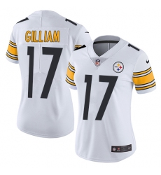Women's Nike Pittsburgh Steelers #17 Joe Gilliam White Vapor Untouchable Limited Player NFL Jersey