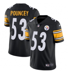 Men's Nike Pittsburgh Steelers #53 Maurkice Pouncey Black Team Color Vapor Untouchable Limited Player NFL Jersey