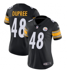 Women's Nike Pittsburgh Steelers #48 Bud Dupree Black Team Color Vapor Untouchable Limited Player NFL Jersey