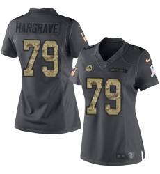 Women's Nike Pittsburgh Steelers #79 Javon Hargrave Limited Black 2016 Salute to Service NFL Jersey