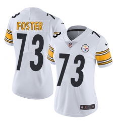 Women's Nike Pittsburgh Steelers #73 Ramon Foster White Vapor Untouchable Limited Player NFL Jersey