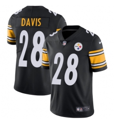 Men's Nike Pittsburgh Steelers #28 Sean Davis Black Team Color Vapor Untouchable Limited Player NFL Jersey