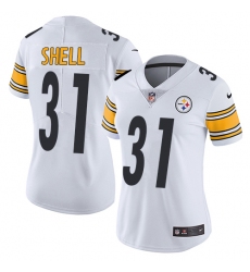 Women's Nike Pittsburgh Steelers #31 Donnie Shell White Vapor Untouchable Limited Player NFL Jersey