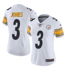 Women's Nike Pittsburgh Steelers #3 Landry Jones White Vapor Untouchable Limited Player NFL Jersey