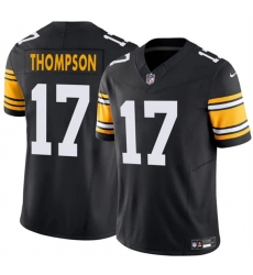 Men's Pittsburgh Steelers #17 Skylar Thompson Black 2025 F.U.S.E. Alternate Vapor Limited Football Stitched Jersey