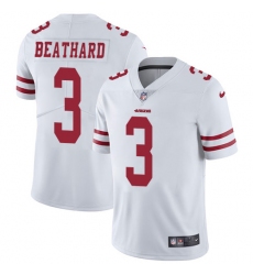 Men's Nike San Francisco 49ers #3 C. J. Beathard White Vapor Untouchable Limited Player NFL Jersey
