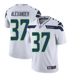 Youth Nike Seattle Seahawks #37 Shaun Alexander White Vapor Untouchable Limited Player NFL Jersey