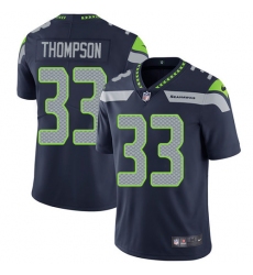 Men's Nike Seattle Seahawks #33 Tedric Thompson Steel Blue Team Color Vapor Untouchable Limited Player NFL Jersey