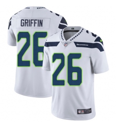 Men's Nike Seattle Seahawks #26 Shaquill Griffin White Vapor Untouchable Limited Player NFL Jersey