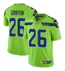 Youth Nike Seattle Seahawks #26 Shaquill Griffin Limited Green Rush Vapor Untouchable NFL Jersey