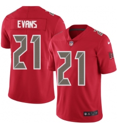 Men's Nike Tampa Bay Buccaneers #21 Justin Evans Limited Red Rush Vapor Untouchable NFL Jersey