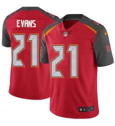 Men's Nike Tampa Bay Buccaneers #21 Justin Evans Red Team Color Vapor Untouchable Limited Player NFL Jersey